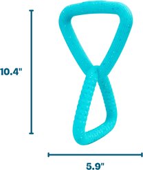 Pupstages Flex-Force Blueberry-Apple Scent Tug-of-War Floating Dog Toy, Blue, Large slide 2 of 6