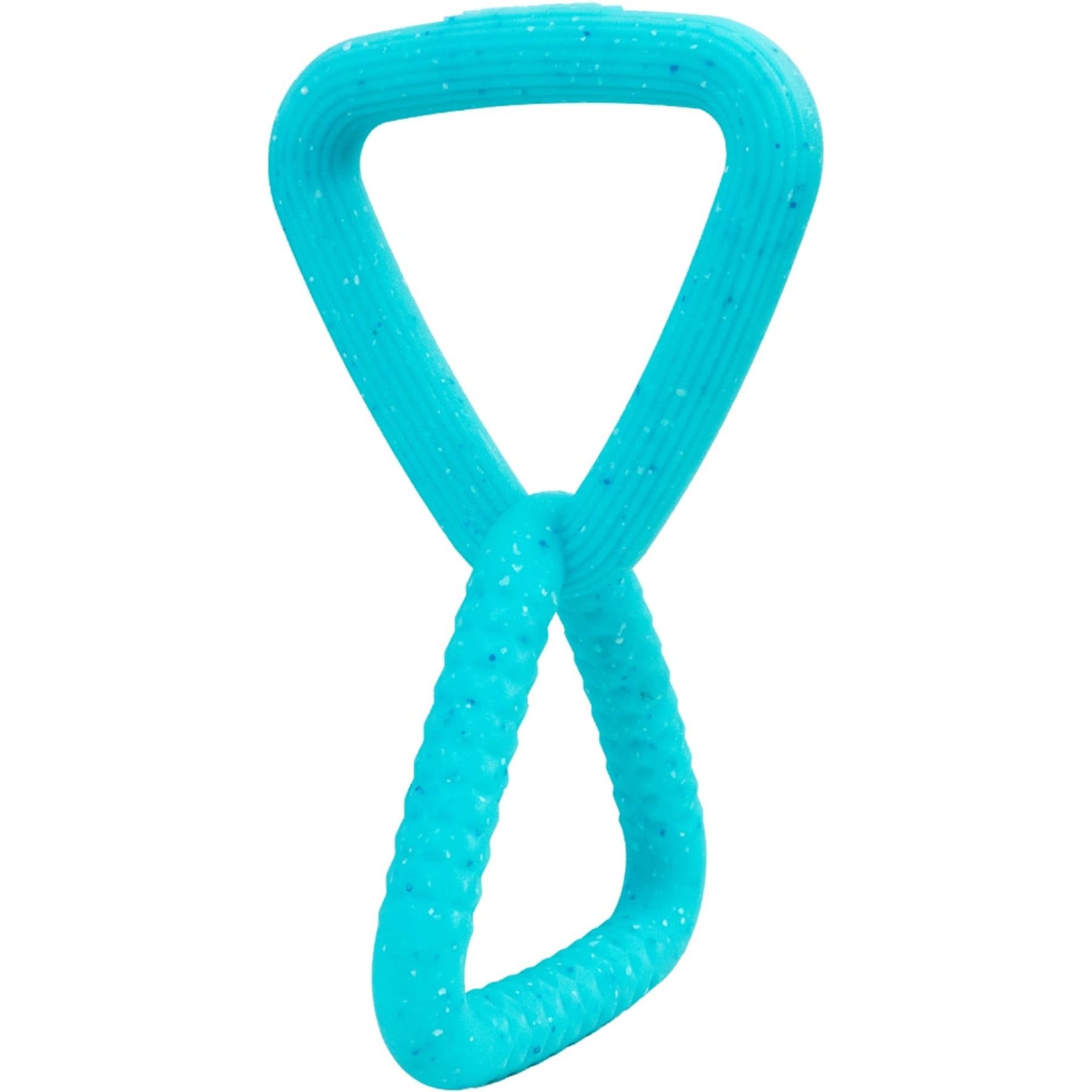 Pupstages Flex-Force Tug 2-Handle Blueberry-Apple Scent Tough Plush Dog Toy, Blue, Large: 10.4 x 5.9 x 5.2-in
