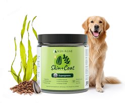 kin+kind Organic Skin+Coat Supplement for Dogs & Cats, 8-oz jar