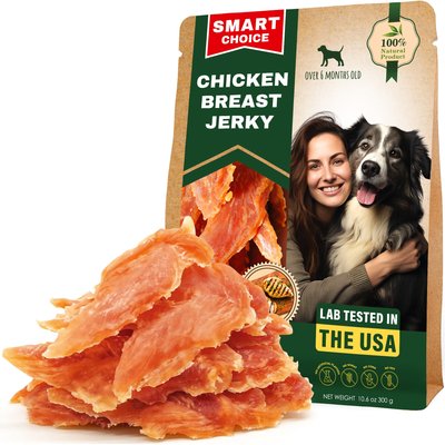 Beloved Pets Beloved Pets Chicken Breast Jerky Human Grade & Grain-Free Organic Chicken Jerky Dog Treats, 10.6-oz bag