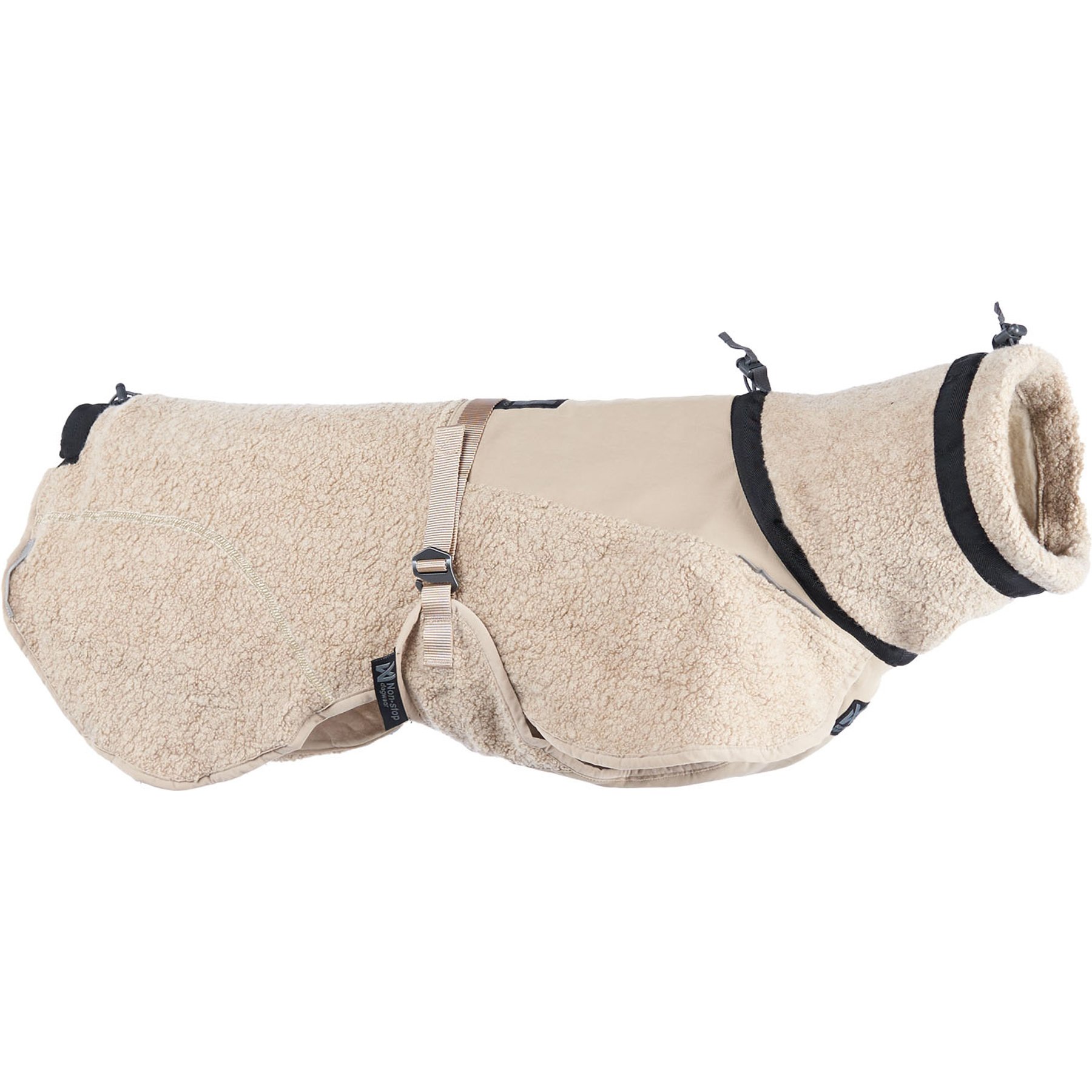 Non-stop Dogwear Wool Dog Jacket, Sand, 45