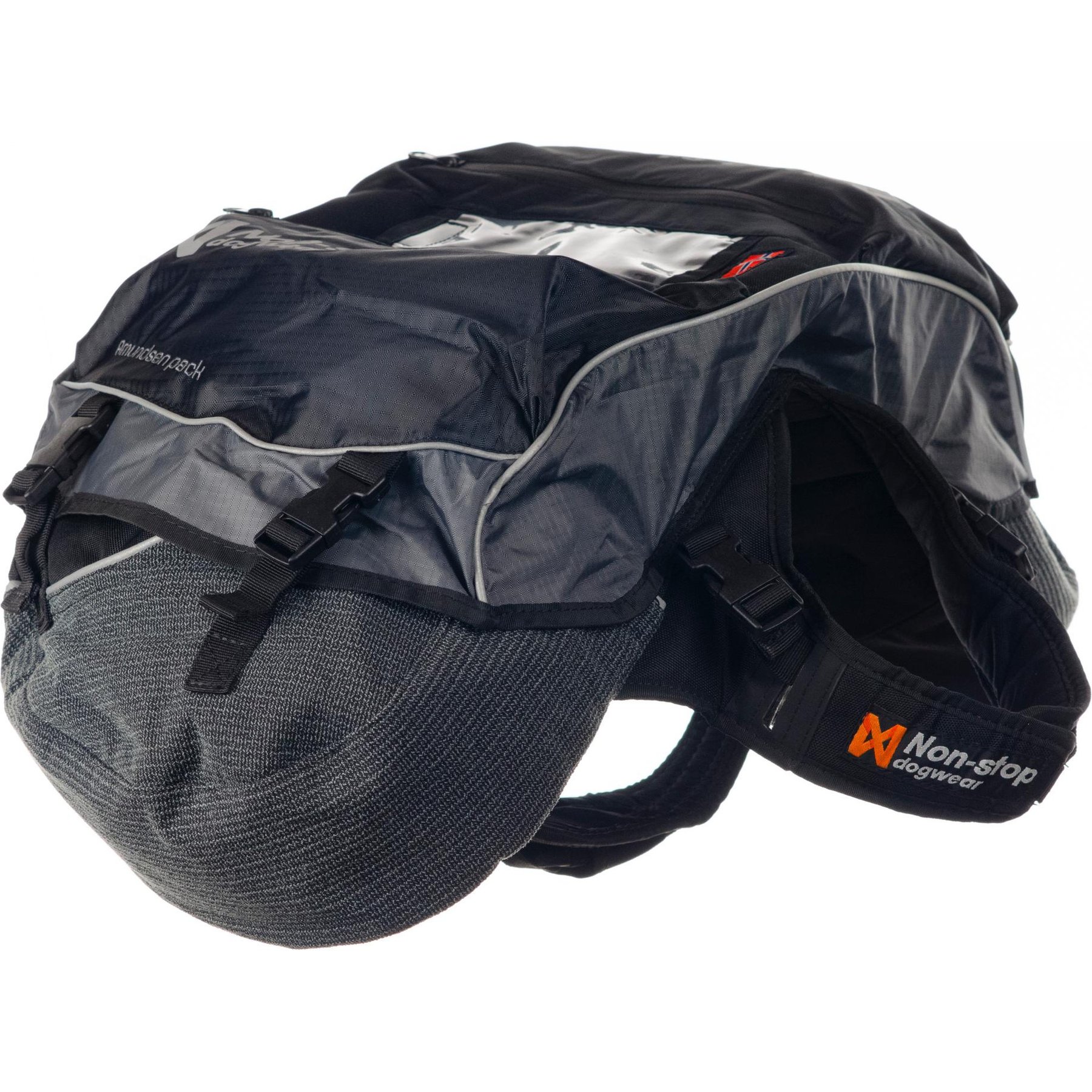 Non-stop Dogwear Amundsen Dog Pack, Black/Grey, Medium