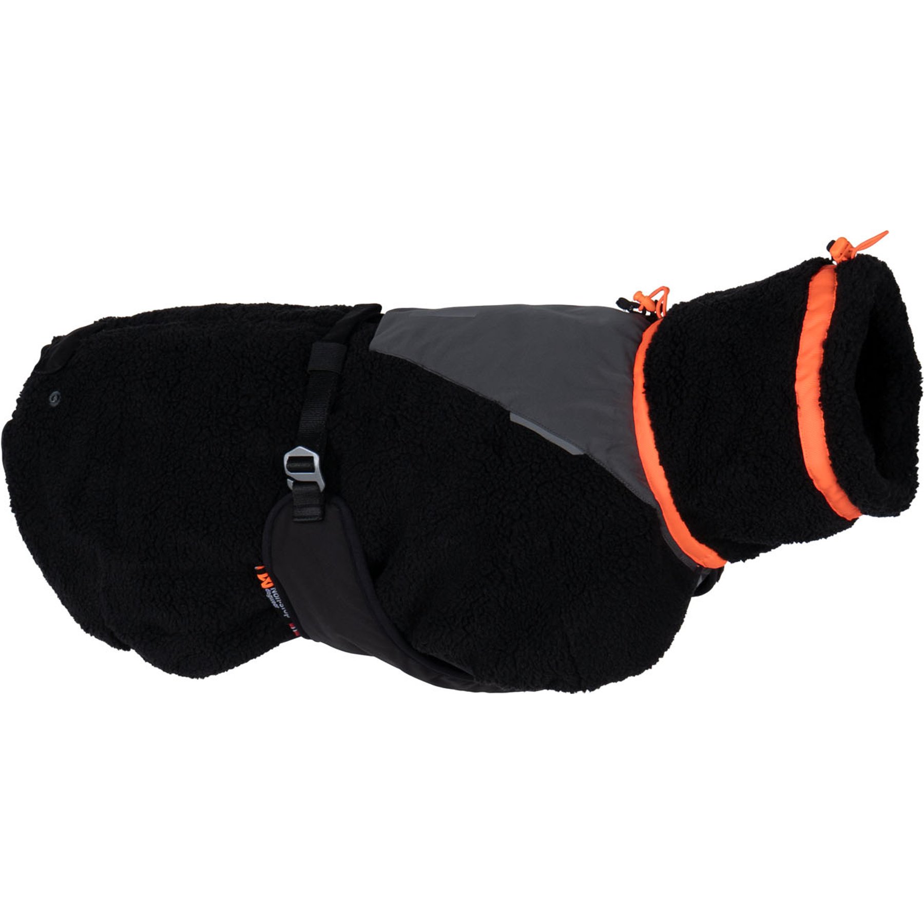 Non-stop Dogwear Trekking Fleece Dog Jacket, Black/Orange, 70