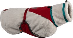 Non-stop Dogwear Trekking Fleece Dog Jacket, Grey/Wine, 70
