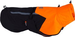 Non-stop Dogwear Fjord 2.0 Dog Raincoat, Black/Orange, 55