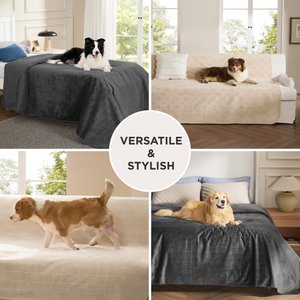 Bedsure Waterproof Dog Couch Protector Cover Blanket, Cream, King
