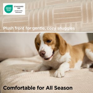 Bedsure Waterproof Dog Couch Protector Cover Blanket, Cream, King