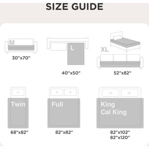 Bedsure Waterproof Dog Couch Protector Cover Blanket, Cream, King