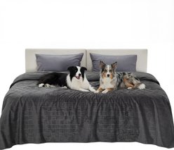 Bedsure Waterproof Dog Couch Protector Cover Blanket, Dark Grey, Cal King