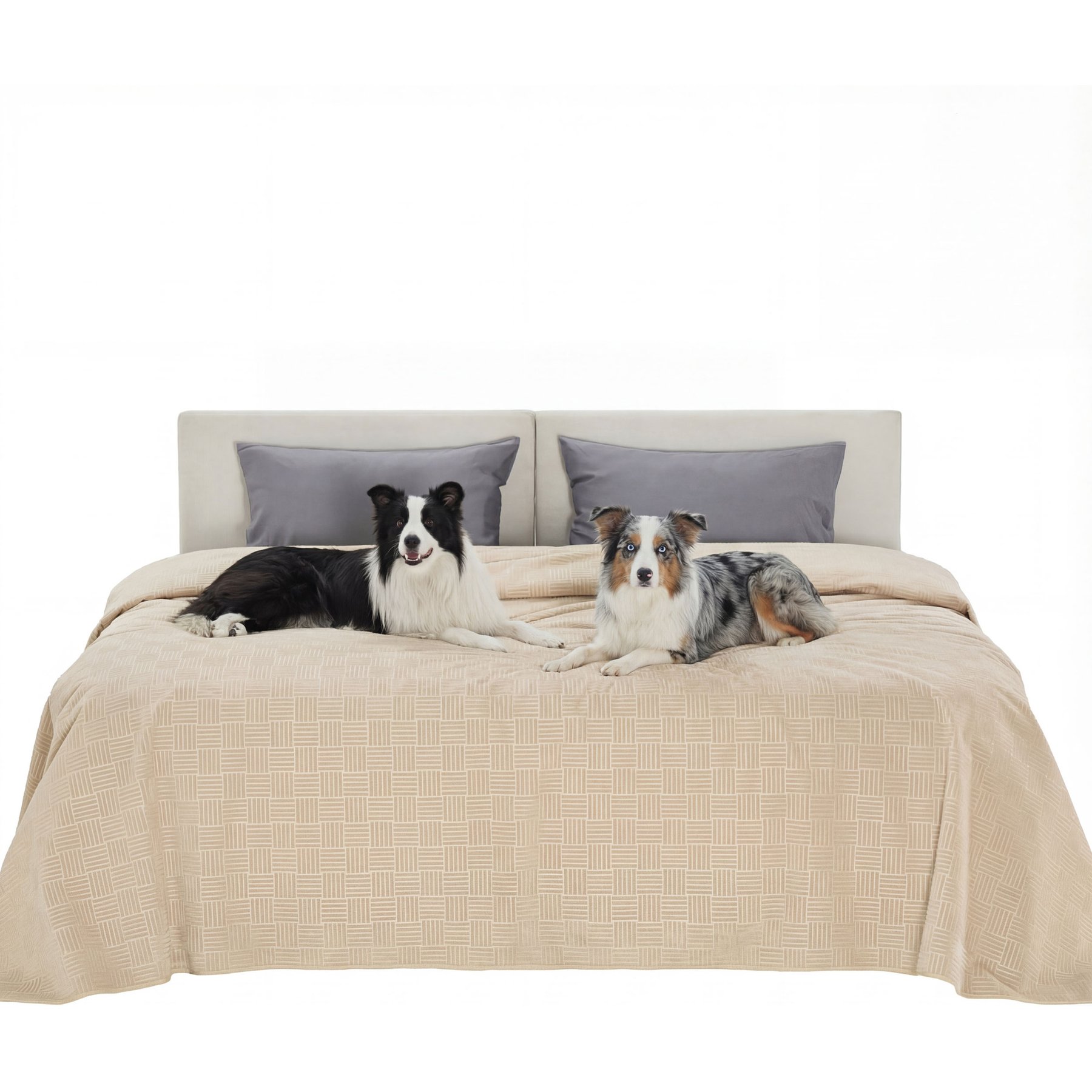 Bedsure Waterproof Dog Couch Protector Cover Blanket, Cream, Cal King