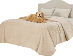 Bedsure Waterproof Dog Couch Protector Cover Blanket, Cream, King