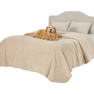 Bedsure Waterproof Dog Couch Protector Cover Blanket, Cream, King