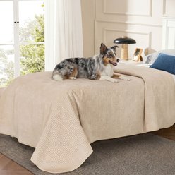 Bedsure Waterproof Dog Couch Protector Cover Blanket, Cream, Twin