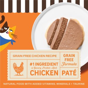 Merrick Purrfect Bistro Grain-Free Chicken Pate Canned Cat Food, 3-oz, case of 24