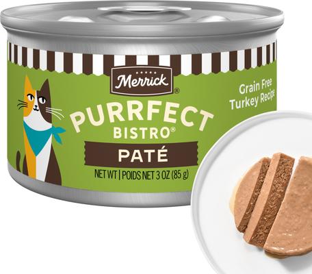 Merrick Purrfect Bistro Grain-Free Turkey Pate Canned Cat Food
