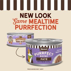 Merrick Purrfect Bistro Rabbit Pate Grain-Free Canned Cat Food, 3-oz, case of 24 slide 2 of 9