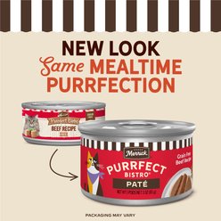 Merrick Purrfect Bistro Beef Pate Grain-Free Canned Cat Food, 3-oz, case of 24 slide 2 of 9
