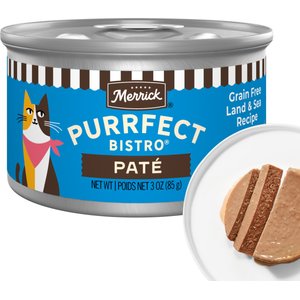 Merrick Purrfect Bistro Grain-Free Surf & Turf Grain-Free Canned Cat Food, 3-oz, case of 24