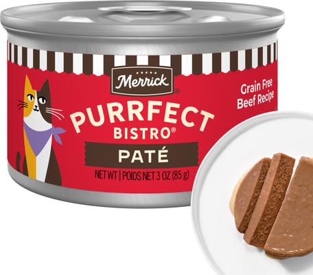 Merrick Purrfect Bistro Beef Pate Grain-Free Canned Cat Food