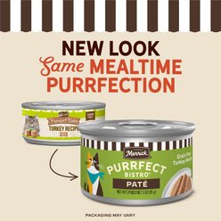 Merrick Purrfect Bistro Grain-Free Turkey Pate Canned Cat Food, 3-oz, case of 24 slide 2 of 9