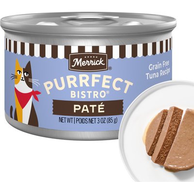Merrick Merrick Purrfect Bistro Classic Tuna Pate Canned Cat Food, 3-oz, 24 ct
