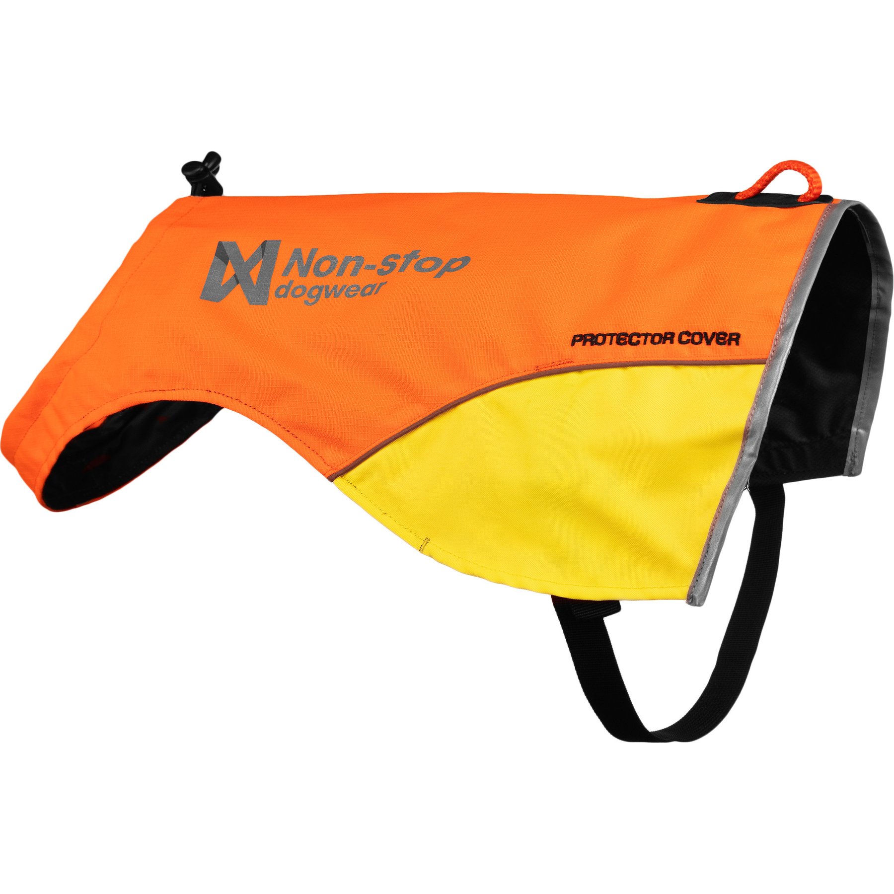 Non-stop Dogwear Protector Cover Dog Safety Vest, Orange, Medium