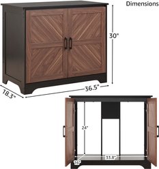 Unipaws Aquarium Stand, 20-40-gal, Walnut slide 2 of 7