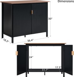 Unipaws Fluted Doors Aquarium Stand slide 2 of 7