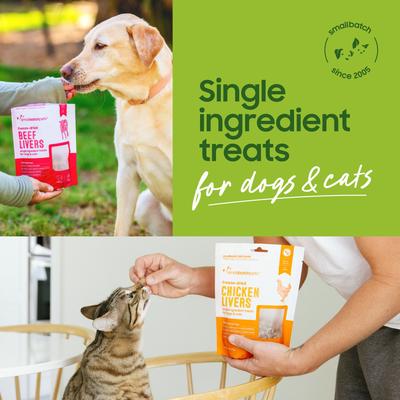 Show full view: Smallbatch Pets Turkey Hearts Grain-Free Adult Freeze-Dried Raw Dog & Cat Treats, 3.5-oz bag slide 3 of 6