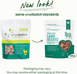 Smallbatch Pets Lamb Hearts Grain-Free Adult Freeze-Dried Raw Dog & Cat Treats, 3.5-oz bag slide 2 of 6