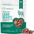 Smallbatch Pets Lamb Hearts Grain-Free Adult Freeze-Dried Raw Dog & Cat Treats, 3.5-oz bag