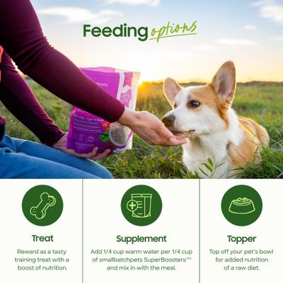 Show full view: Smallbatch Pets Super Booster Beef Bites Grain-Free Adult Freeze-Dried Dog & Cat Treats, 18-oz bag slide 3 of 8