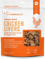 Smallbatch Pets Freeze-Dried Chicken Livers Dog Treat, 3.5-oz bag