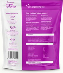 Smallbatch Pets Super Booster Turkey Bites Grain-Free Adult Freeze-Dried Dog & Cat Treats, 7-oz bag slide 2 of 7