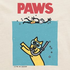 LIFE IS GOOD Men's Paws Rocket Short Sleeve Tee, Putty White, XX-Large slide 2 of 2