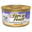 Fancy Feast Grilled Seafood Feast in Gravy Canned Cat Food, 3-oz can, case of 24