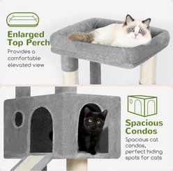 Globlazer 50-in Corner Cat Tree, Light Gray slide 2 of 7