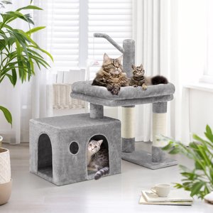Globlazer 32-in Cat Tree, Light Gray