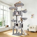 Globlazer 76-in Extra Tall Multi-Level Cat Tree & Condo, Light Gray