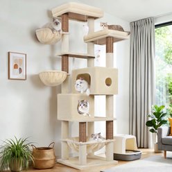 Globlazer 73-in Maine Coon Cat Tree, Beige