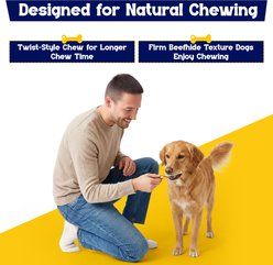 Beefeaters Beefhide Twist 5-inch Chicken Rawhide Dog Chew, 36-oz bag slide 2 of 8