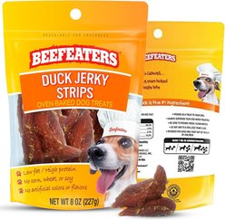 Beefeaters Duck Strips Jerky Dog Treats, 8-oz bag