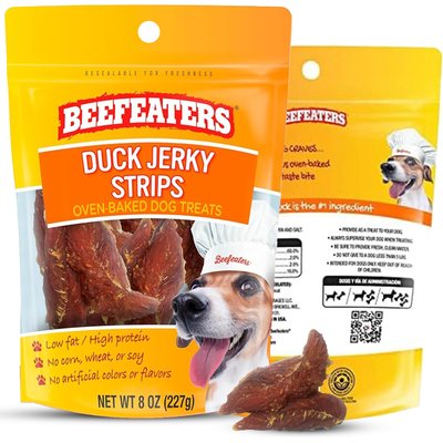 Beefeaters Beefeaters Duck Strips Jerky Dog Treats, 8-oz bag