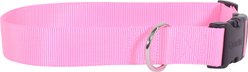 Coastal Pet Products Plastic Buckle Adjustable Dog Collar, Pink Bright, Large: 18 to 26-in neck, 1.5-in wide slide 2 of 5