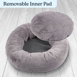Pet Adobe Petmaker Orthopedic Donut Dog Bed, Grey, Small: 25-in slide 2 of 6
