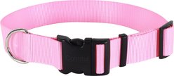 Coastal Pet Products Plastic Buckle Adjustable Dog Collar, Pink Bright, Large: 18 to 26-in neck, 1.5-in wide