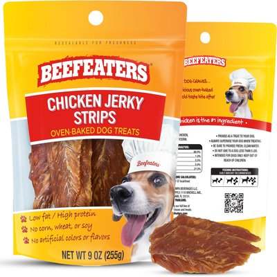 Beefeaters Beefeaters Chicken Strips Jerky Dog Treats, 9-oz bag