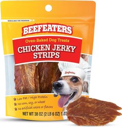 Beefeaters Chicken Strips Jerky Dog Treats, 38-oz bag