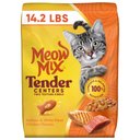 Meow Mix Tender Centers Salmon & White Meat Chicken Flavored Dry Cat Food, 14.2-lb bag