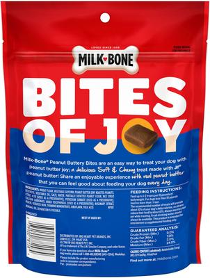 Show full view: Milk-Bone Peanut Buttery Bites with Jif Peanut Butter Soft & Chewy Dog Treats, 11.8-oz bag slide 10 of 11